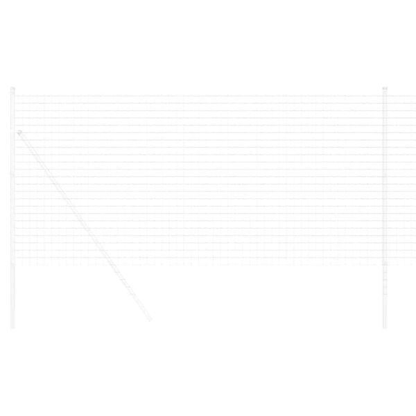 vidaXL Cl&ocirc;ture Euro 1,4 x 10 m Fer rev&ecirc;tu de PVC