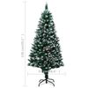 vidaXL Sapin de No&euml;l avec pommes de pin et neige blanche 150 cm