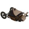 vidaXL Poussette pour b&eacute;b&eacute; Taupe Acier