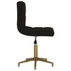 vidaXL Chaises pivotantes &agrave; manger lot de 2 noir velours