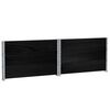 vidaXL Jardini&egrave;re noir 100x100 cm bois massif de pin