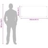 vidaXL Protection de cuisine 2 pcs Jaune 120 x 50 cm verre tremp&eacute;