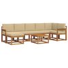 vidaXL Ensemble de canap&eacute;s d'ext&eacute;rieur 8 pc Naturel et Beige