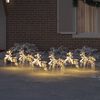 vidaXL Rennes LED avec 180 LED 6 pcs Multicouleur PET