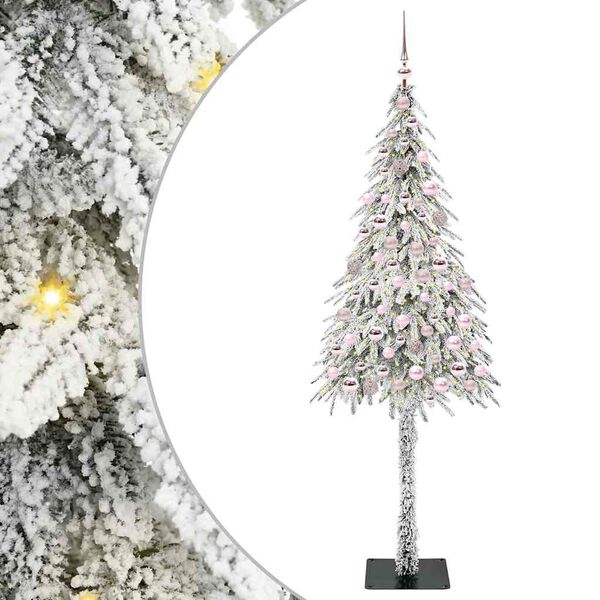vidaXL Sapin de No&euml;l avec 300 LED Blanc 180 cm PE et Acier