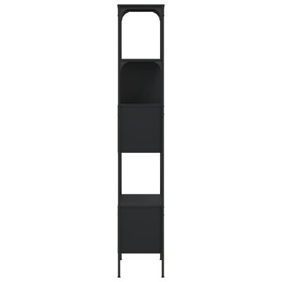 vidaXL Bibliothèque 5 niveaux noir 76x33x188,5 cm bois d'ingénierie