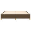vidaXL Cadre de lit marron fonc&eacute; 160x200 cm tissu