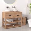 vidaXL Armoire de salle de bain 90x45x75 cm Bois de teck solide