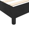 vidaXL Sommier &agrave; lattes de lit et matelas Noir 200x200 cm Velours