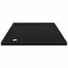 vidaXL Receveur de douche carr&eacute; ABS Noir 80x80 cm