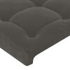 vidaXL Sommier &agrave; lattes de lit et matelas Gris fonc&eacute; 140x200cm Velours