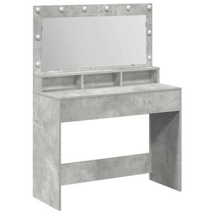 vidaXL Table de Toilette Gris b&eacute;ton 100 x 41 x 135 cm
