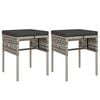 vidaXL Salon de jardin 6 pcs avec coussins Gris R&eacute;sine tress&eacute;e