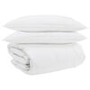 vidaXL Ensemble de Duvet avec oreiller 3 pi&egrave;ces Blanc Plume de canard