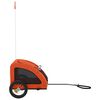 vidaXL Remorque de v&eacute;lo pour animaux de compagnie orange