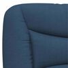 vidaXL Cadre de lit sans matelas Hvar bleu 100x200 cm tissu