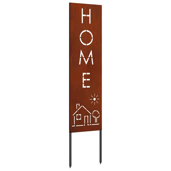 vidaXL &Eacute;cran de confidentialit&eacute; de jardin Fretwork Rouill&eacute; 32 x 140 cm