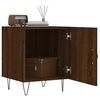 vidaXL Table de chevet ch&ecirc;ne marron 40x40x50 cm bois d&rsquo;ing&eacute;nierie