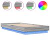vidaXL Cadre de lit sans matelas avec lumières LED 100x200 cm