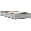 vidaXL Cadre de lit sans matelas sonoma gris 75x190 cm