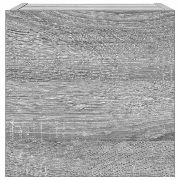 vidaXL Meuble TV mural Sonoma gris 30,5x30x30 cm