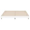 vidaXL Cadre de lit sans matelas blanc 200x200 cm bois d'ing&eacute;nierie