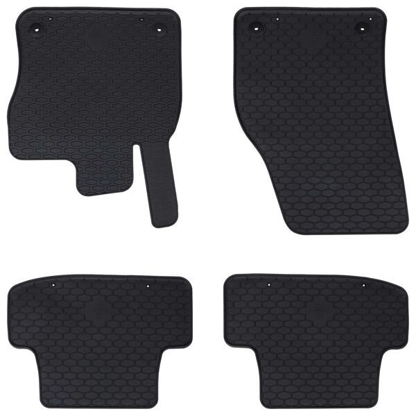 vidaXL Tapis de voiture 4 pcs Noir Adapt&eacute; pour AUDI Q2 2017 Caoutchouc
