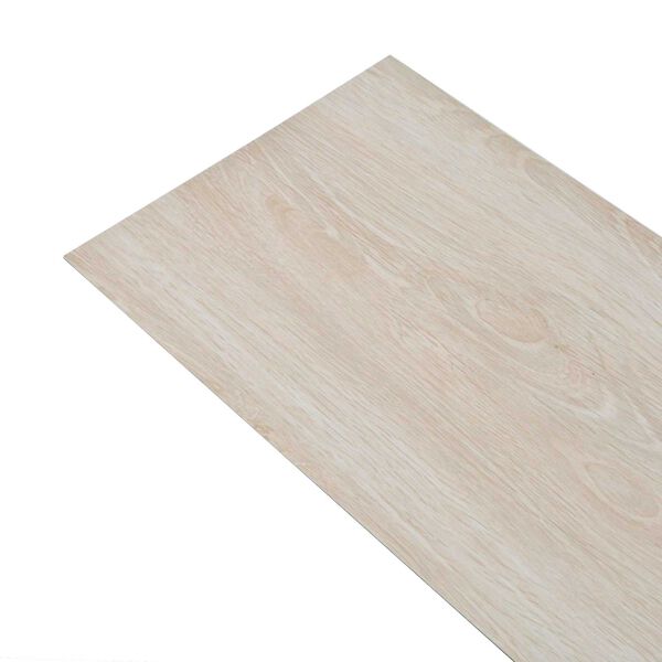 vidaXL Planches de sol 18 pcs Blanc 5,26 m&sup2; PVC
