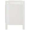vidaXL Banc d'entrée Blanc 80x40x60 cm Bois de pin massif