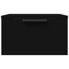 vidaXL Tables de chevet murales 2 pcs noir 34x30x20 cm