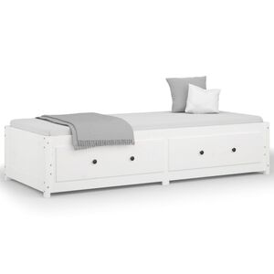 vidaXL Lit de jour sans matelas blanc 80x200 cm bois de pin massif