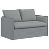 vidaXL Ensemble de Canap&eacute;s 2 pcs Gris clair 136 x 82 x 85 cm tissu