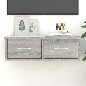 vidaXL Armoire murale Sonoma gris 60x26x18,5 cm Bois d'ing&eacute;nierie