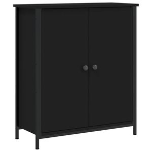 vidaXL Buffet noir 70x30x80 cm bois d'ing&eacute;nierie