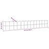vidaXL Lit sur&eacute;lev&eacute; de jardin Acier enduit de poudre 512x80x68 cm gris