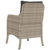 vidaXL Chaises de jardin coussins lot de 2 gris clair r&eacute;sine tress&eacute;e