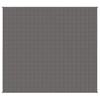 vidaXL Couverture lestée Gris 200x225 cm 9 kg Tissu