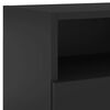 vidaXL Unit&eacute;s murales TV 5 pcs noir bois d'ing&eacute;nierie