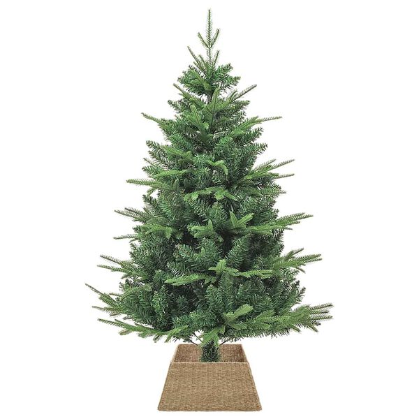vidaXL Collier de sapin de No&euml;l Marron 50 x 50 x 25 cm