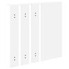 vidaXL Porte-manteau mural Blanc 84 x 10 x 80 cm Bois d'ing&eacute;nierie