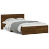 vidaXL Cadre de lit sans matelas ch&ecirc;ne marron 120x190 cm