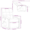 vidaXL Fauteuil inclinable de massage Cr&egrave;me Tissu