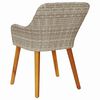vidaXL Chaise de jardin 2 pcs Gris clair 62,5 x 55 x 82 cm polyrotin
