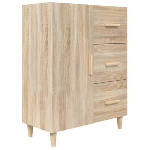vidaXL Buffet ch&ecirc;ne sonoma 69,5x34x90 cm bois d'ing&eacute;nierie