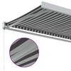 vidaXL Auvent r&eacute;tractable anthracite et blanc 3,5x2,5m tissu/aluminium