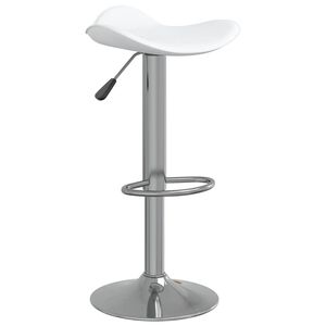vidaXL Tabouret de bar Blanc Acier chrom&eacute; et cuir artificiel