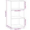 vidaXL Buffet blanc 50x41x93 cm bois d'ing&eacute;nierie