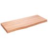 vidaXL Comptoir de salle de bain marron 100x40x(2-6) cm bois trait&eacute;