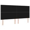 vidaXL T&ecirc;te de lit LED avec t&ecirc;te de lit Gris clair 200 cm Polyester