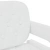 vidaXL Tabourets de bar lot de 2 blanc similicuir